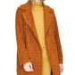 Sanctuary Women's Go Long Faux Teddy Coat Brown Size XX-Large