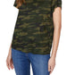 Sanctuary Women's Perfect Camo Printed T-Shirt Green Size X-Small