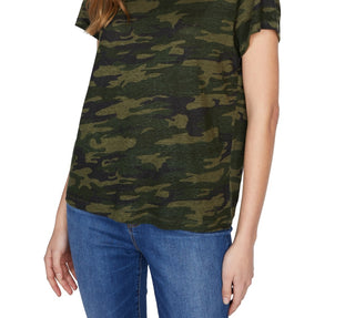 Sanctuary Women's Perfect Camo Printed T-Shirt Green Size X-Small