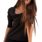 Sanctuary Women's Ballet Long Sleeve T-Shirt Black Size Small