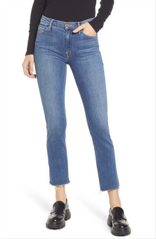 MOTHER The Dazzler Raw Hem Ankle Jeans in This Time Next Year Size 27
