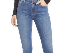 MOTHER The Dazzler Raw Hem Ankle Jeans in This Time Next Year Size 27