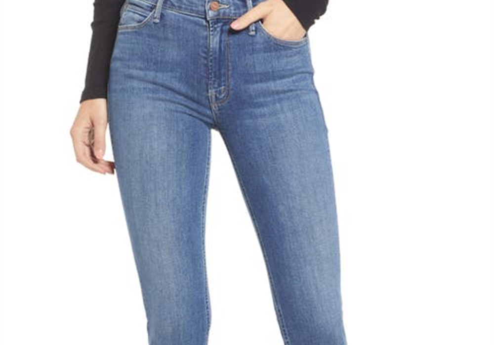 MOTHER The Dazzler Raw Hem Ankle Jeans in This Time Next Year Size 28