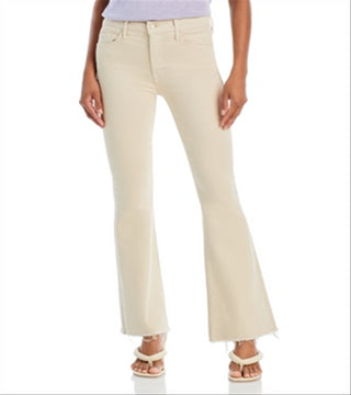 Mother Women's The Weekender Mid Rise Flared Jeans Brown Size 27