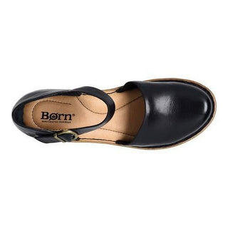 Born Women's Nellie Comfort Mary Jane Wedges Women's Shoes Black
