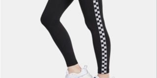 Nike Women's Sportswear Striped Leggings Black Size Small