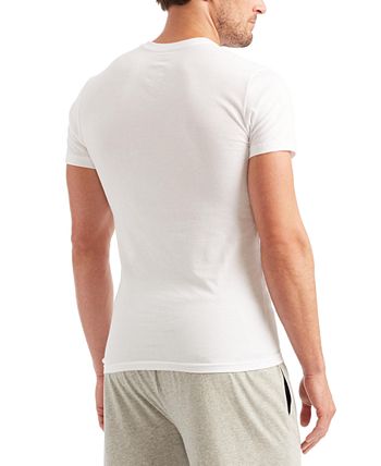 Polo Ralph Lauren Men's 5 Pack Undershirt Slim Fit Classic Cotton V Neck White Size Large