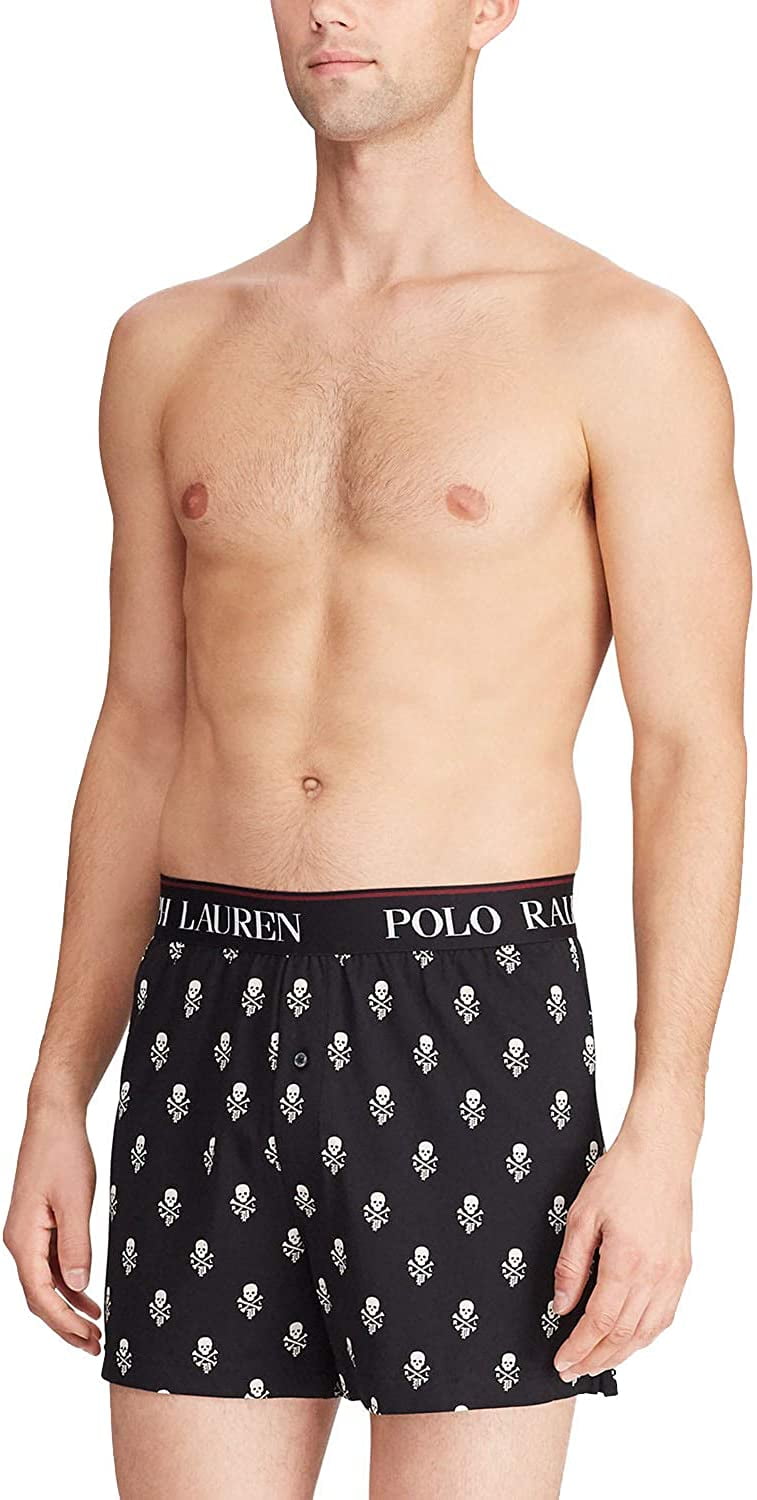 Ralph Lauren Men's Knit Boxers Black Size Large