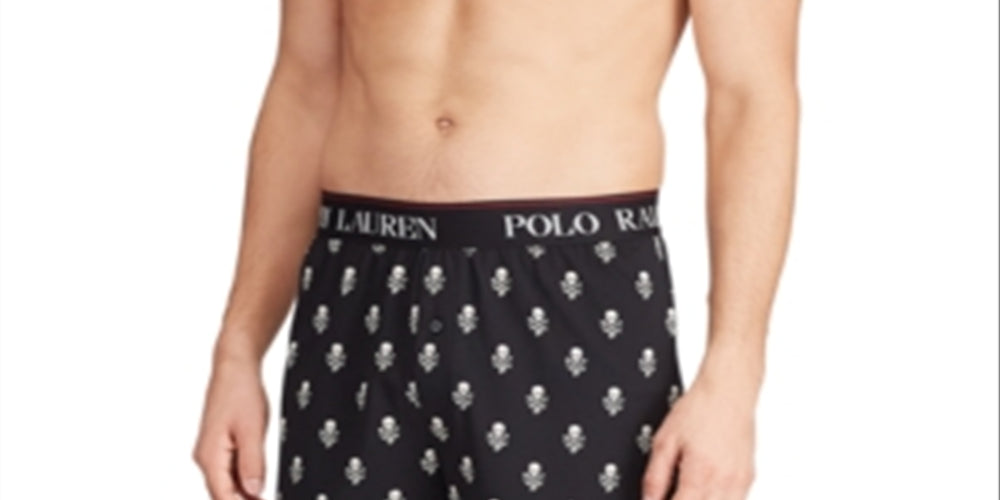 Ralph Lauren Men's Knit Boxers Black Size Large