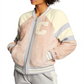 Champion Women's Super Fleece Faux Fur Bomber Jacket Pink Size X-Large
