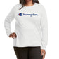 Champion Women's Long Sleeve Logo T-Shirt White