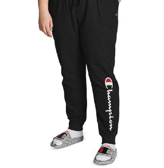 Champion Women's Powerblend Ribbed Joggers Black Size 2X