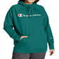 Champion Women's Logo Hoodie Green Size 2X