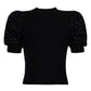 Jonathan Simkhai Women's Daphne Embellished Sweater, Black, Wool & Cashmere, Size Small