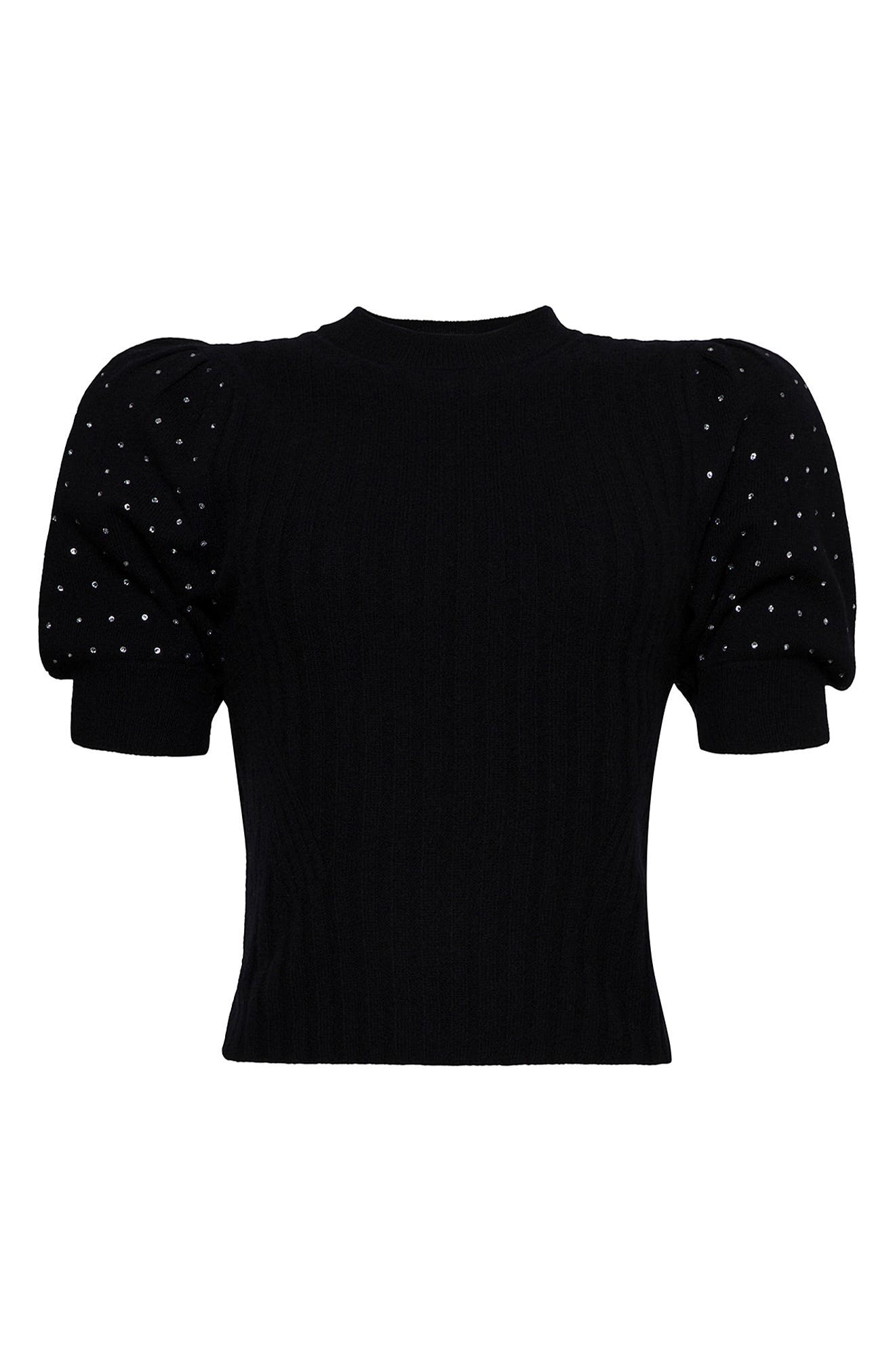 Jonathan Simkhai Women's Daphne Embellished Sweater, Black, Wool & Cashmere, Size Small