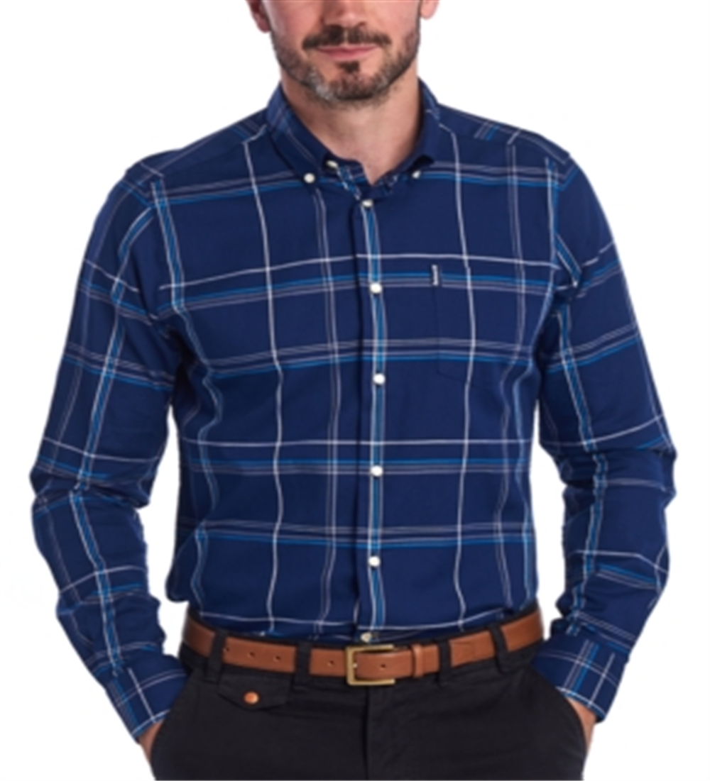Barbour Men's Tailo Fit Highland Check Shirt Blue