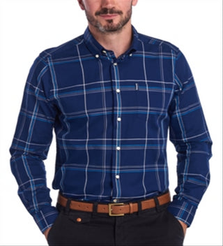 Barbour Men's Tailo Fit Highland Check Shirt Blue