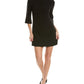 Alice + Olivia Black Shift Dress, Three-Quarter Sleeve - Size 6