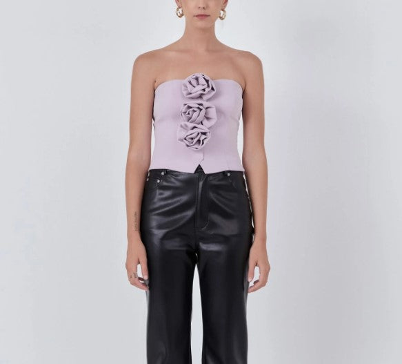 Endless Rose Strapless Flower Top