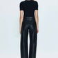 Pistola - Taylor High Rise Bowed Straight Jeans