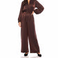 Fifteen Twenty - Skyler V-neck Relaxed Jumpsuit