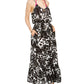 Kate Spade New York Women's Printed Cover Up Maxi Dress Swimsuit Black Size Small