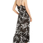 Kate Spade New York Women's Printed Cover Up Maxi Dress Swimsuit Black Size Small