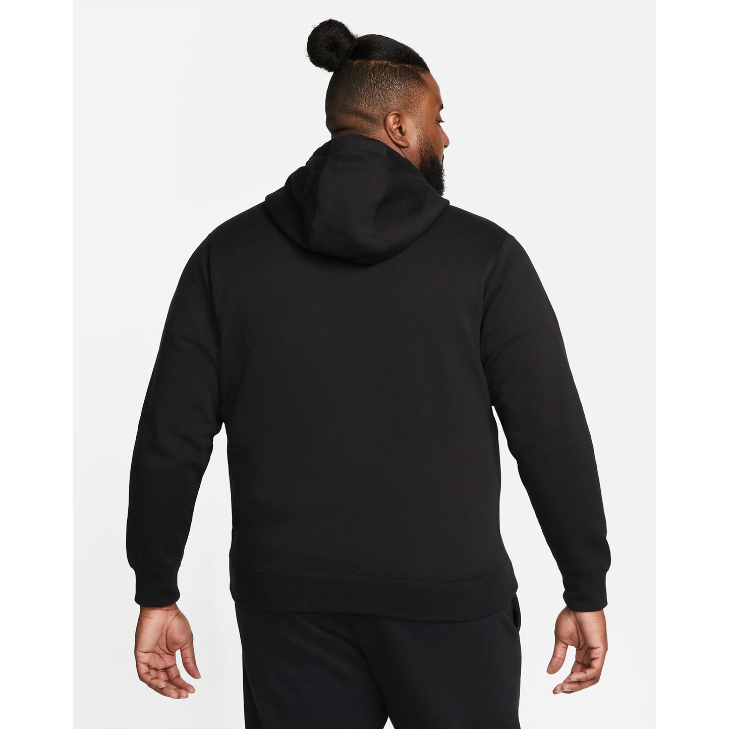 Nike Men's Large Black Full-Zip Sportswear Club Fleece Hoodie