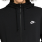 Nike Men's Large Black Full-Zip Sportswear Club Fleece Hoodie