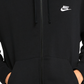 Nike Men's Large Black Full-Zip Sportswear Club Fleece Hoodie
