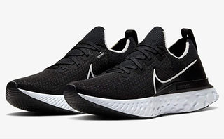 Nike Men'S React Infinity Run Flyknit Running Shoe, Black/White Size 6 D Medium Us