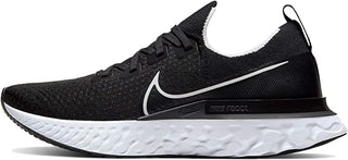Nike Men'S React Infinity Run Flyknit Running Shoe, Black/White Size 6 D Medium Us
