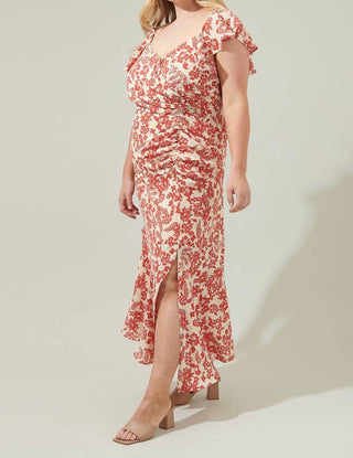 Sugarlips - Nadia Ruched Midi Dress