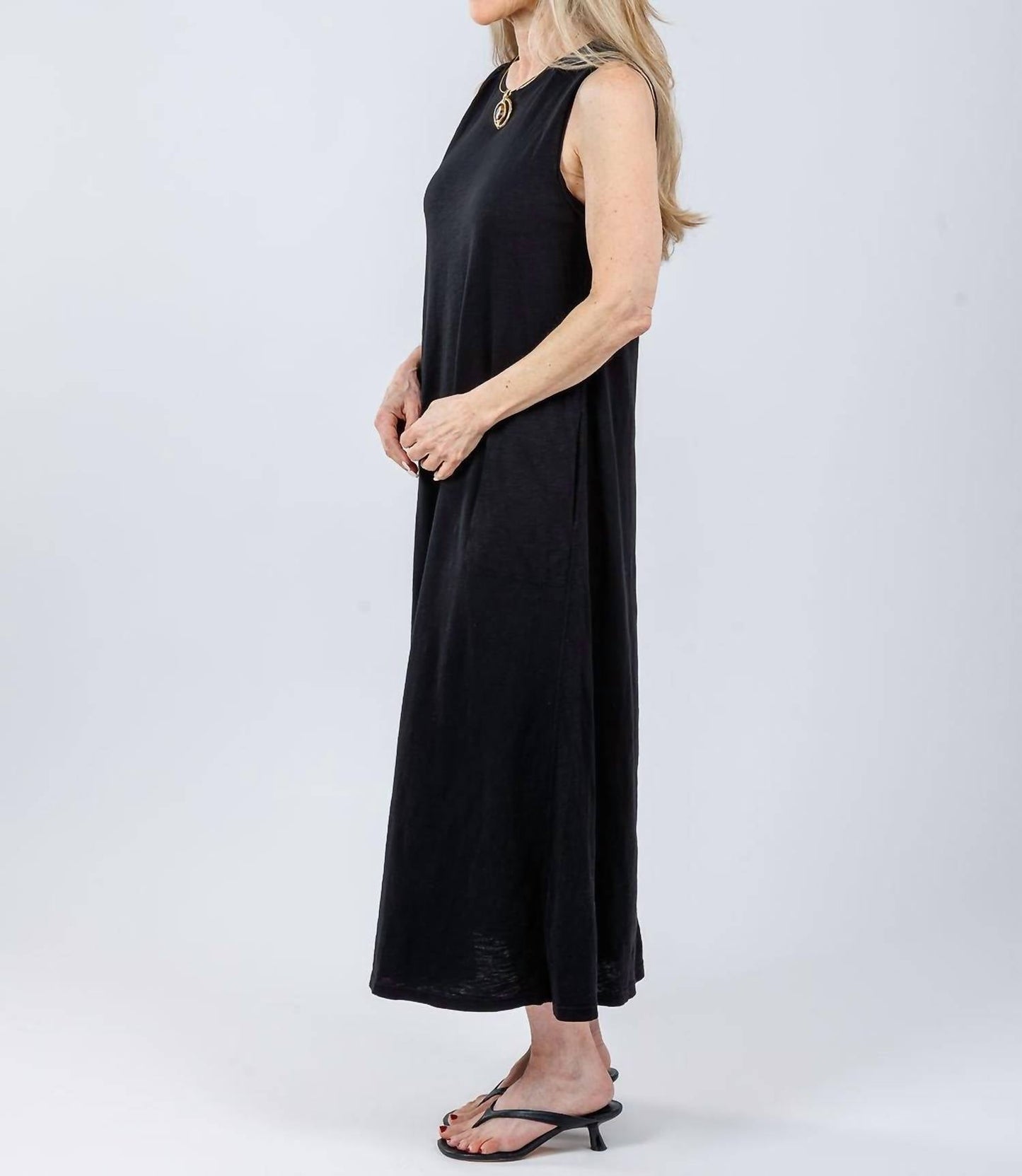 Elliott Lauren - Donna Sleeveless Maxi Dress With Pocket