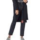 Lucky Brand Women's Open Front Longline Cardigan Black Size Large