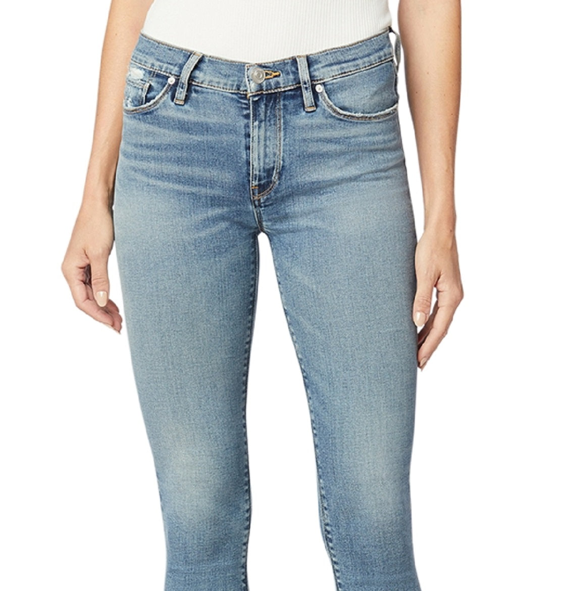 Hudson Jeans Women's Nico Mid Rise Ankle Skinny Jeans Blue Size 28