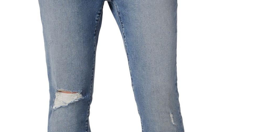 Hudson Men's Zev Distressed Denim Skinny Jeans Blue Size 38