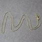 14k Yellow Gold Diamond Cut Cable Link Chain 0.8mm