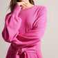 Ted Baker - Essya Slouchy Tie Front Midi Knit Sweater Dress