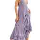 Free People Juniors Adella Lace-Trim Maxi Dress Gray Size M