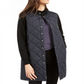 Eileen Fisher Women's Mixed Media Stand Collar Jacket Black Size XX-Small