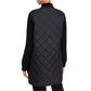 Eileen Fisher Women's Mixed Media Stand Collar Jacket Black Size Large