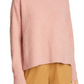 eileen-fisher-womens-blush-crewneck-boxy-pullover-size-medium