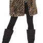 Michael Kors Women's Tiger Stripe Faux Coat Brown Size XXL