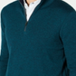 Michael Kors Men's Quarter Zip Sweater Green Size M