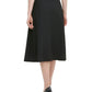 Calvin Klein Women's Ruffled Wrap A Line Skirt Black Size 8