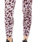 Calvin Klein Women's Leopard Print High Waist Leggings Red Size Large