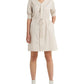 H Halston Women's Button Dress Brown Size Small