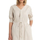 H Halston Women's Button Dress Brown Size Small