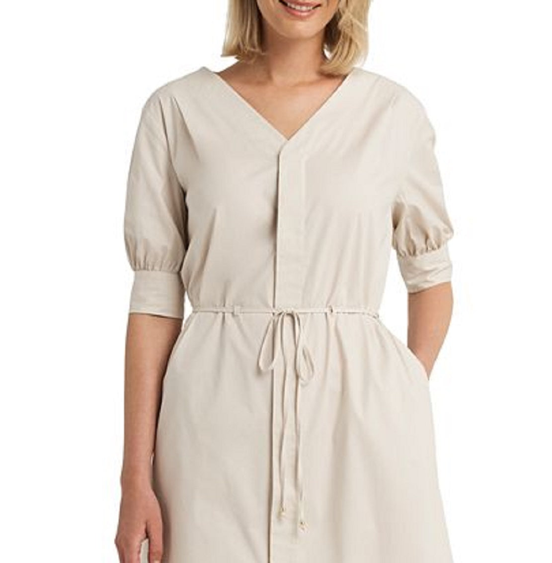 H Halston Women's Button Dress Brown Size Small